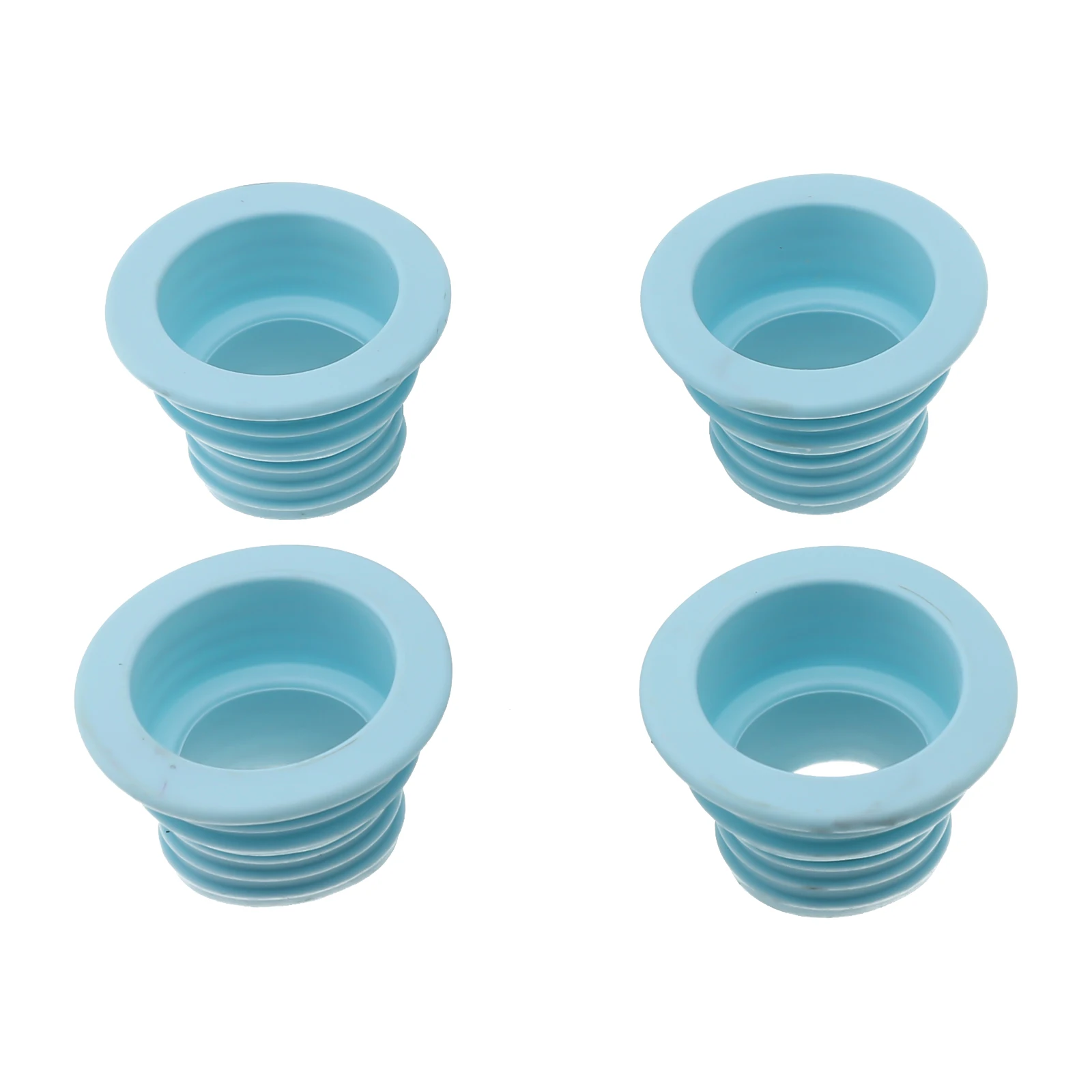 Эффективные силиконовые уплотнения для сливных труб, 4 шт. для стиральных машин и канализационных трубок, против старения и легко чистится