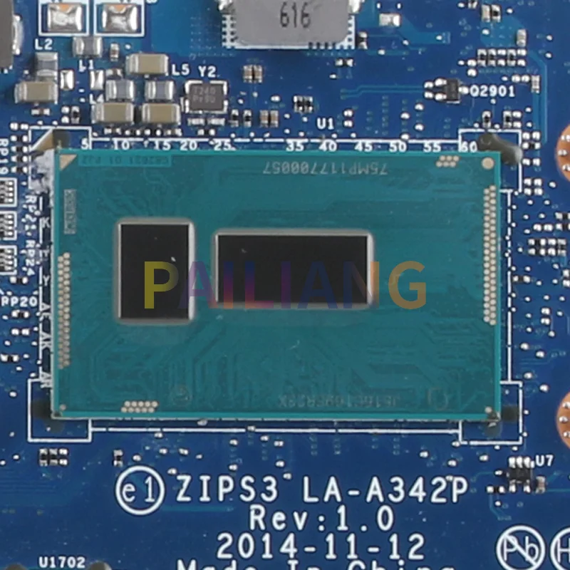 Imagem -03 - Placa-mãe Portátil para Lenovo Yoga 12 Notebook Mainboard Completo Testado La-a342p i3 i5 5th Gen 4g 8g 01ay502 01ay504 01ay526