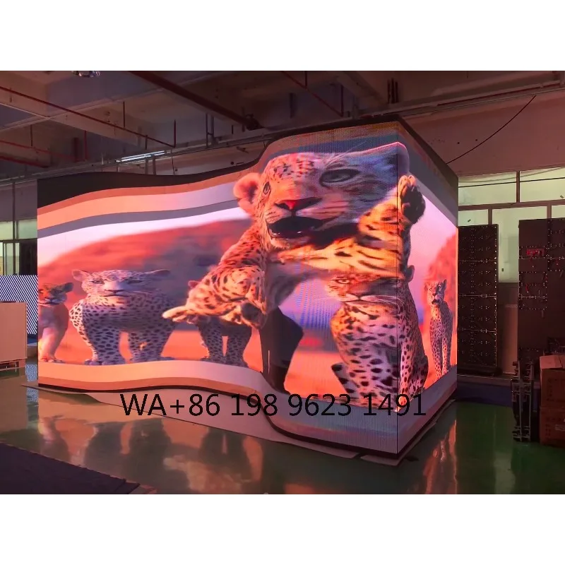 Curved Soft Flexible LED Display Custom Assembled HD Creative Commercial Advertising Screen