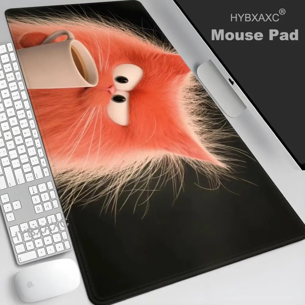 

HYBXAXC Adorable Persian cat Mouse Pad Large Computer Office Game Table Mats Rubber Anti-slip Gaming Mousepad Long Desk Pad