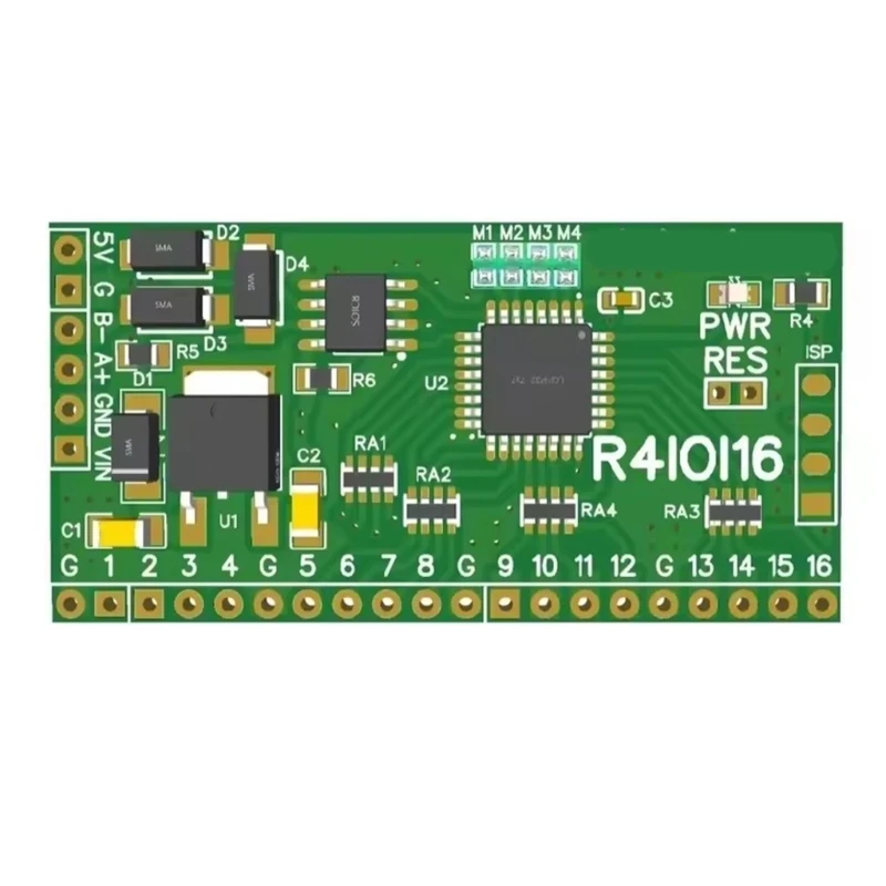 

16CH 5 in 1 Modbus Rtu Digital Module Switching Input RS485 NPN DI-DO Pin Cores Board for Industrial Automation R2LB