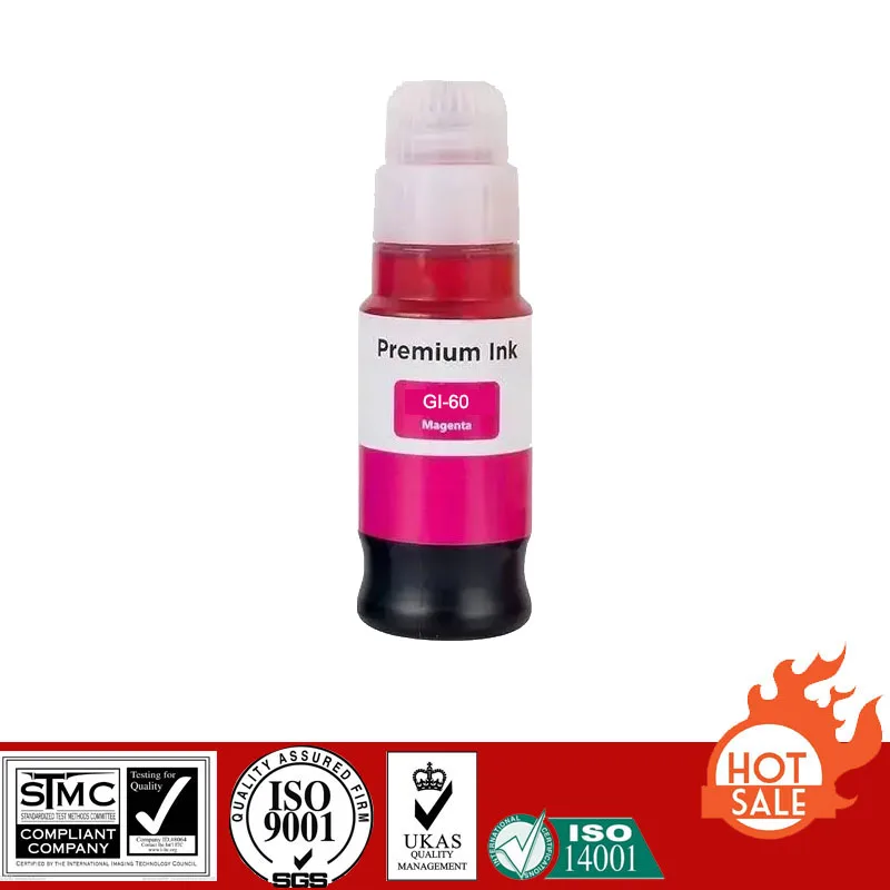 Imagem -03 - Recarregar Tinta para Impressora Compatível para Gi60 Gi60 Pixma Exurança G6060 G6065 G7060 G7065