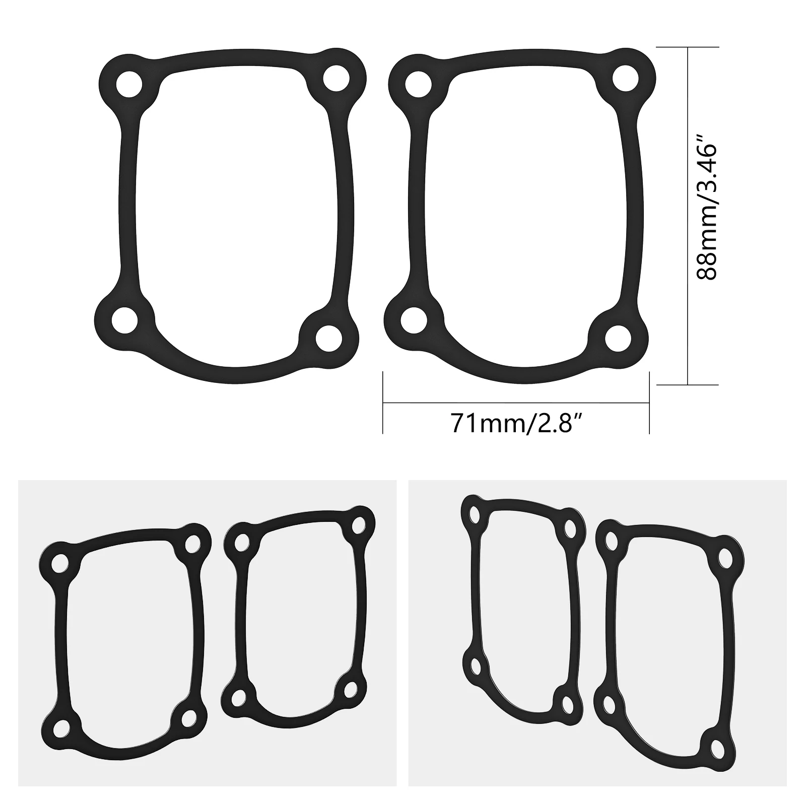 Tappet Covers Gasket For Harley M8 2017-2023 Street Glide FLHX Road King FLHR FLHRXS Ultra Limited FLHTK Fat Boy FLFBS 114