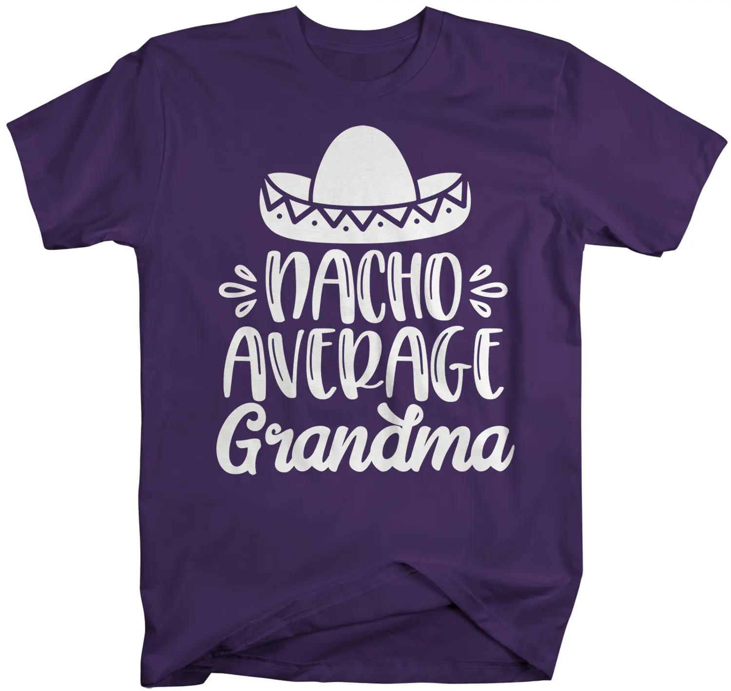 Men's Funny Grandma T Shirt Nacho Average Saying Sombrero Grandmas Idea