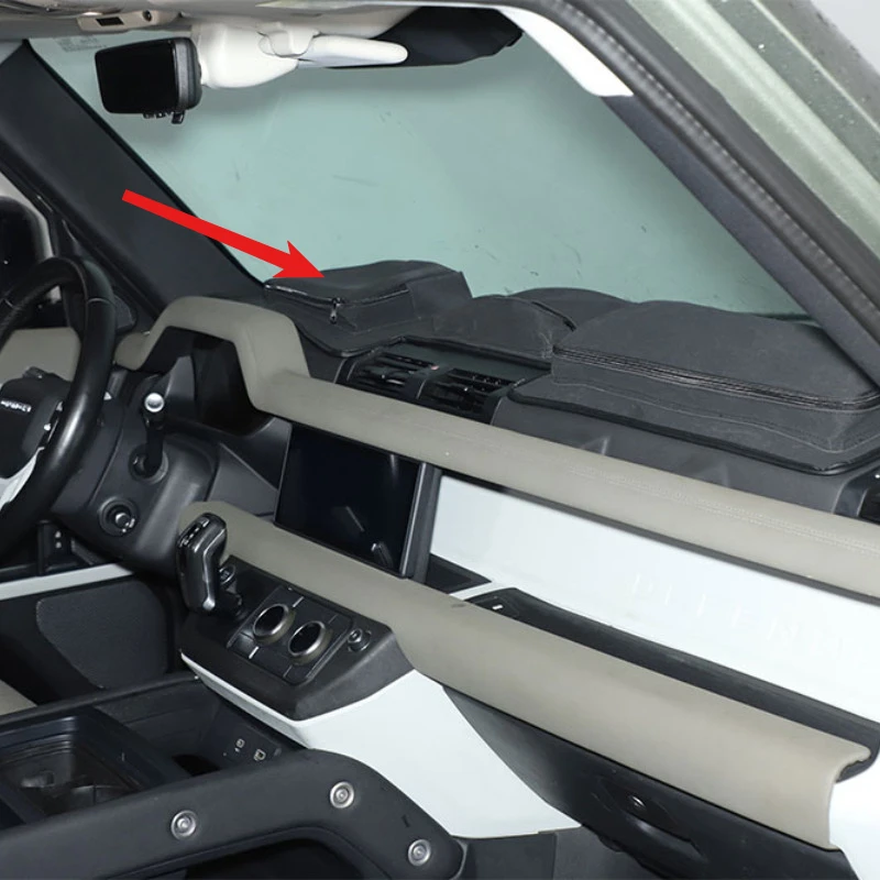 

For Land Rover Defender 90 110 130 20-25 Car Interior Instrument Panel Storage Pad Oxford Cloth Automotive Storage Accessories