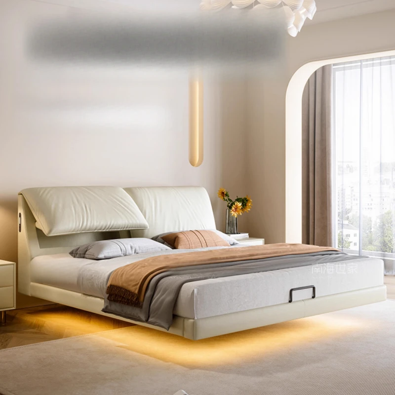 

Princess Crown Beds Beauty Minimalist Comfortable Design Fashionable Beds Simple Modern Double Luxury Wood Muebles Furniture