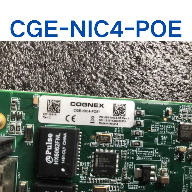 Used CGE-NIC4-POE Industrial Camera Capture Card tested OK and shipped quickly