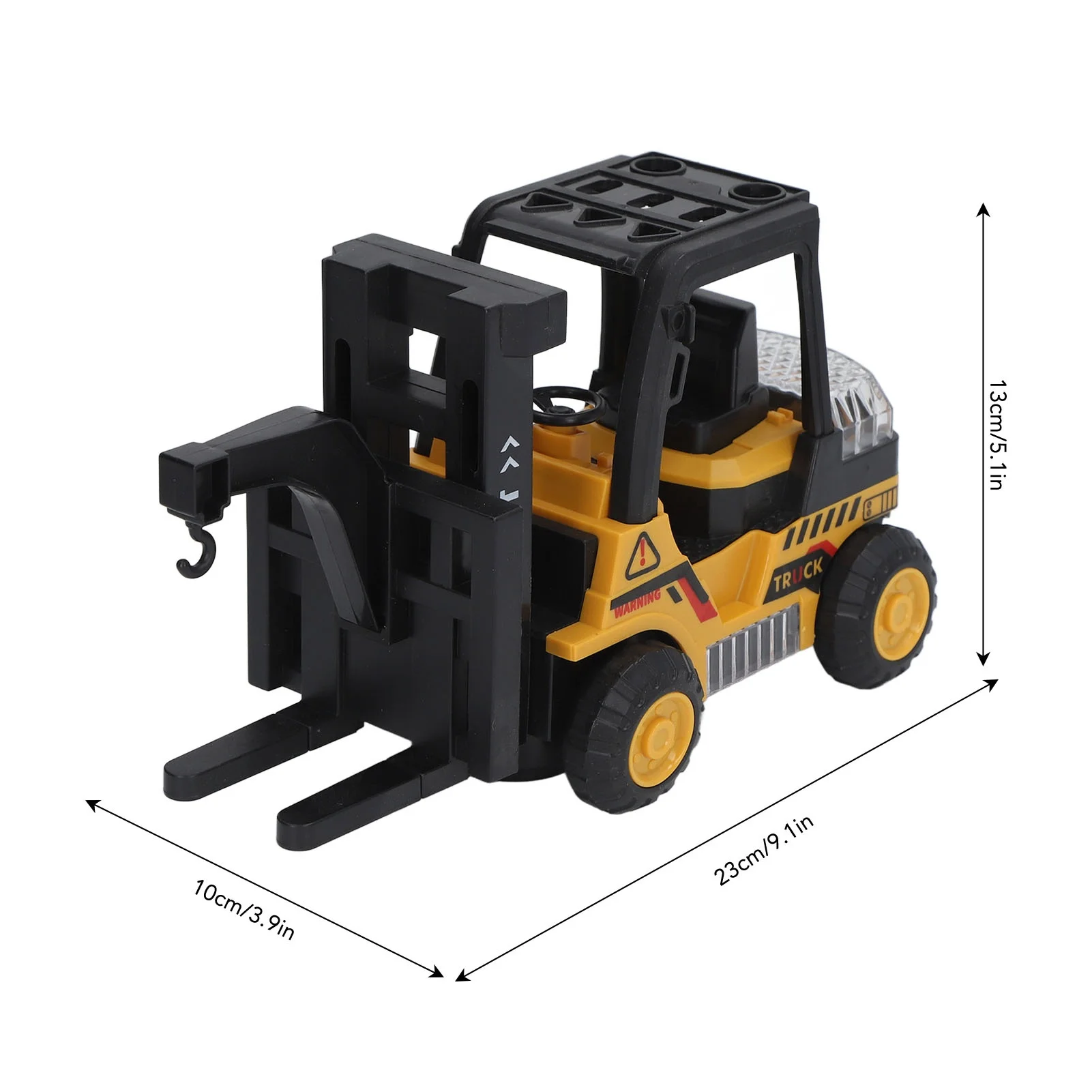 Forklift Toy Simulation Cool Lighting Dynamic Music Universal Wheels Engineering Forklift Toy for Kids