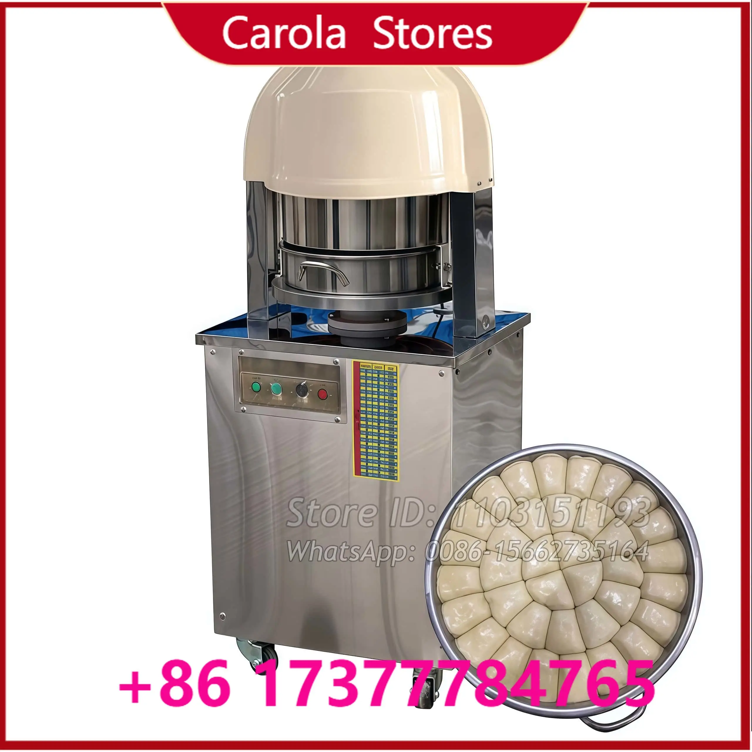 Kitchen Electric 36 pcs Pastry Dough Divider Machine Bread Dough Dividing Molding Making Machine For Bakery Production Line