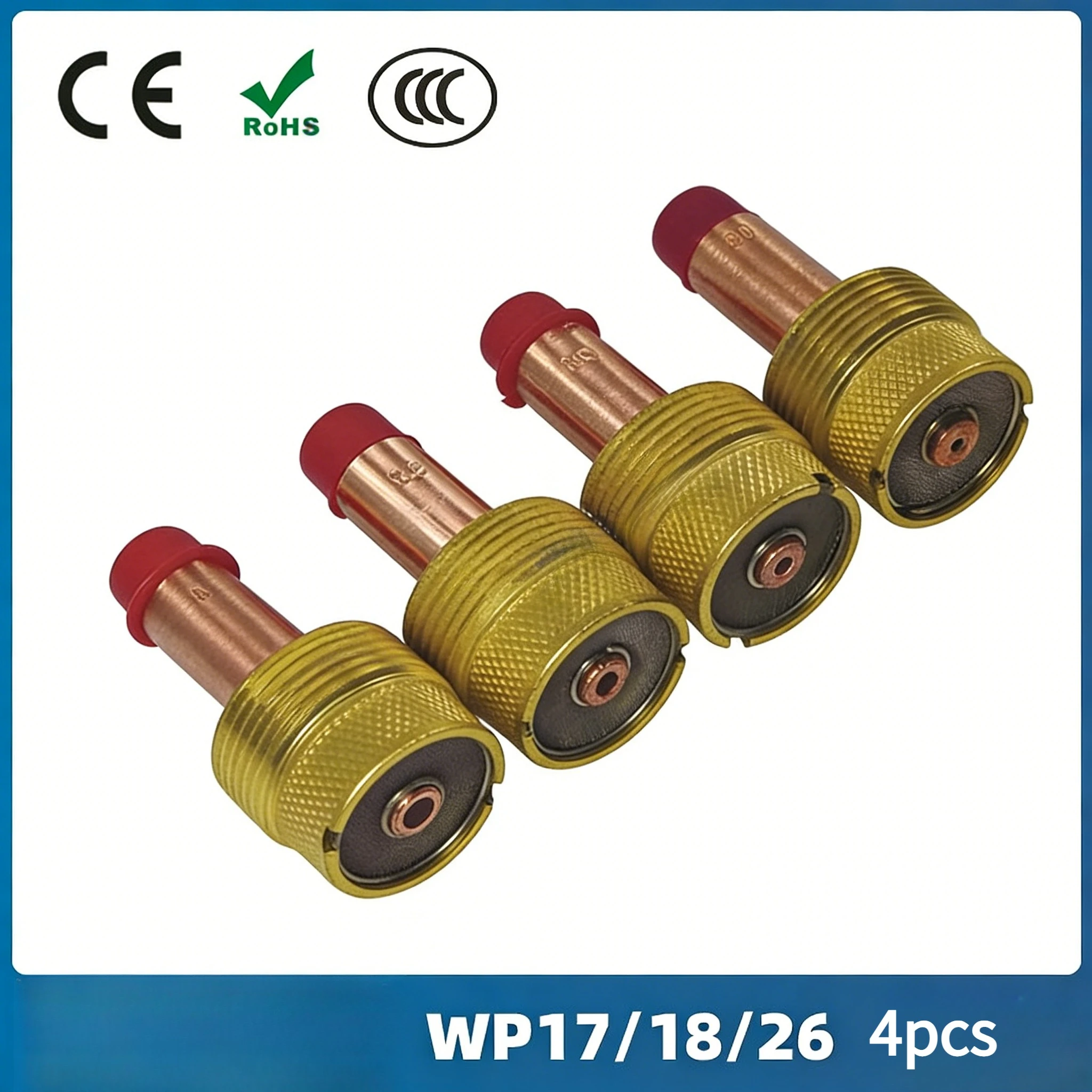 

Набор стеклянных колб для аргонодуговой сварки WP-17/18/26, аксессуары для сварочного пистолета, экран 45V204, 4 шт.