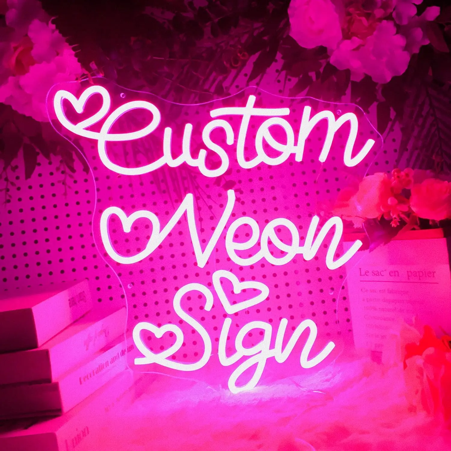 Niestandardowy neon do dekoracji ścian Neon LED do sypialni Estetyka Preppy gril Room Decor Spersonalizowana nazwa neonu na wesele