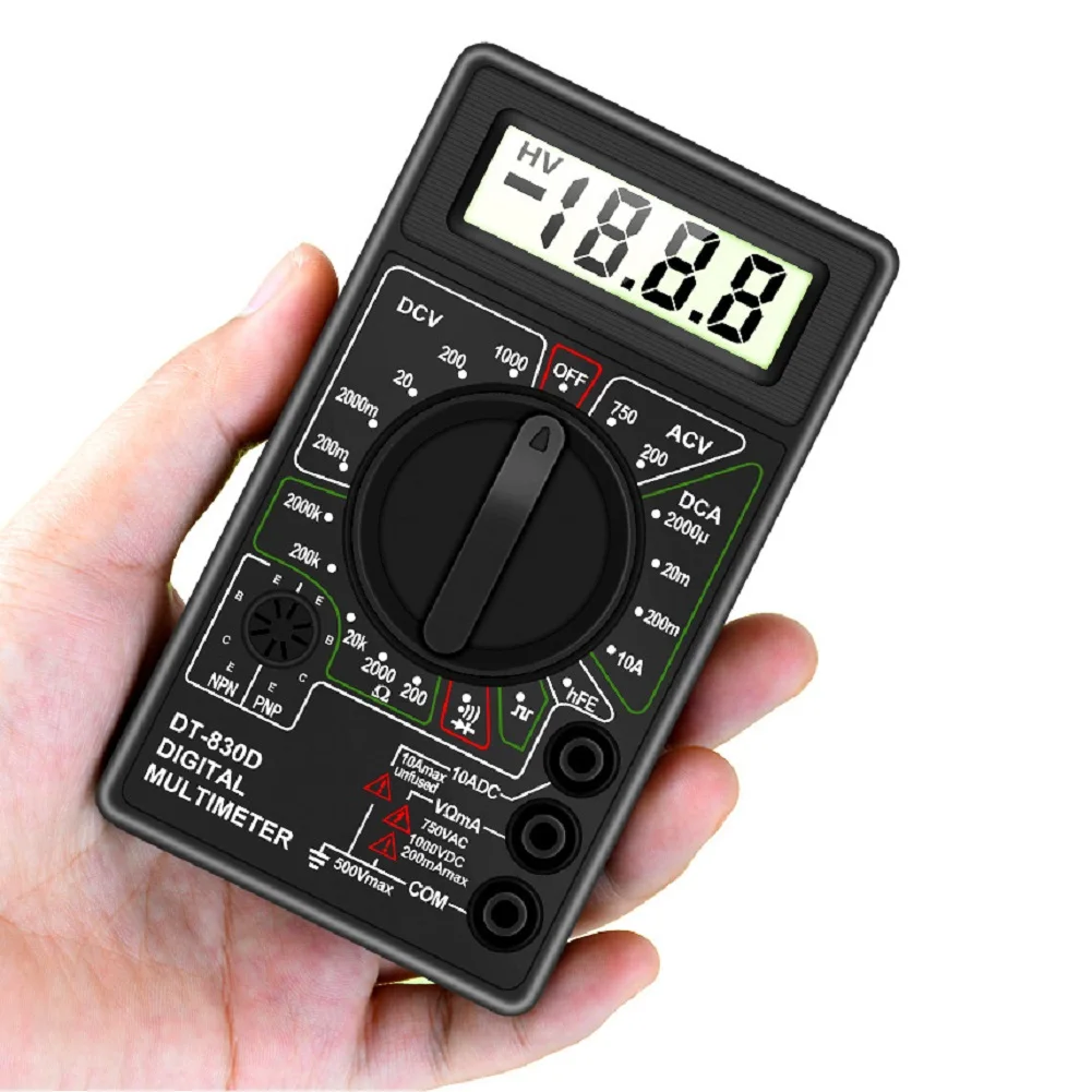 DT830D Digital Multimeter Tester Handheld with 1999 Counts for Accurate Voltage Current and Resistance Testing view 4
