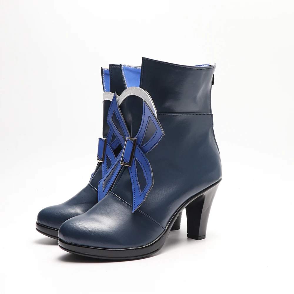 Bottes de Cosplay de jeu Genshin Impact Furina, chaussures personnalisées, accessoires de fête d'halloween de grandes tailles pour hommes et femmes