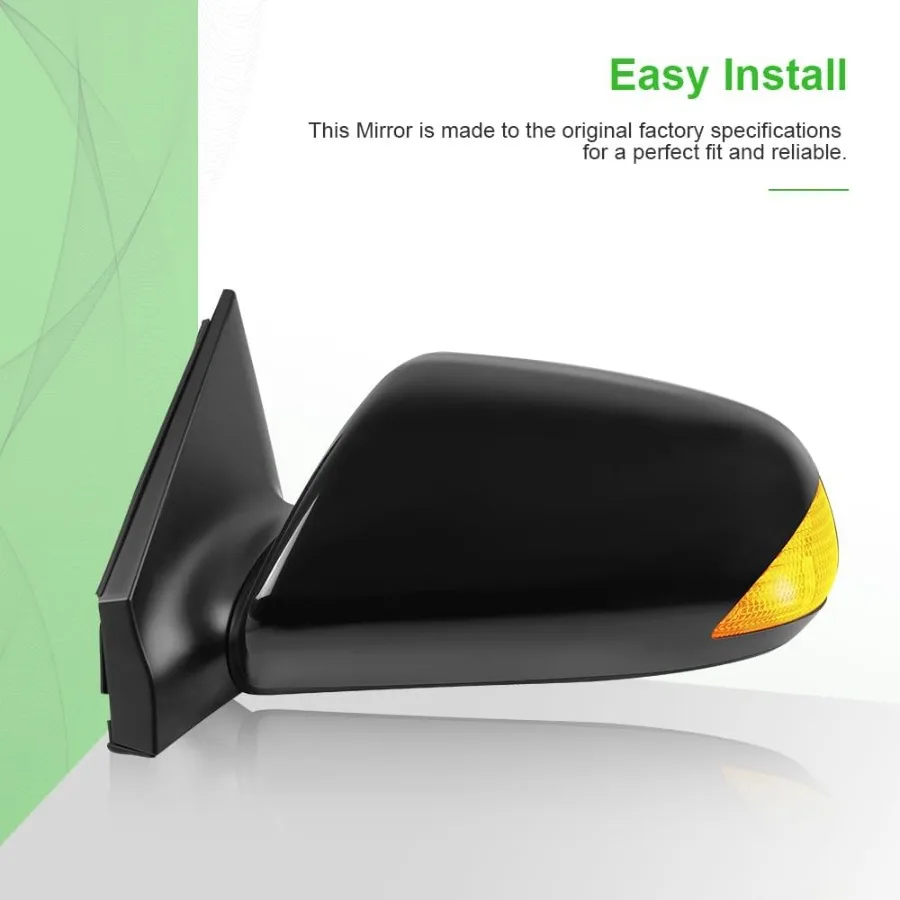 مرايا جانبية يسار ويمين تناسب إشارة الانعطاف 20052010 Scion tC SC1320102 SC1321102 لتعزيز الرؤية وS #3