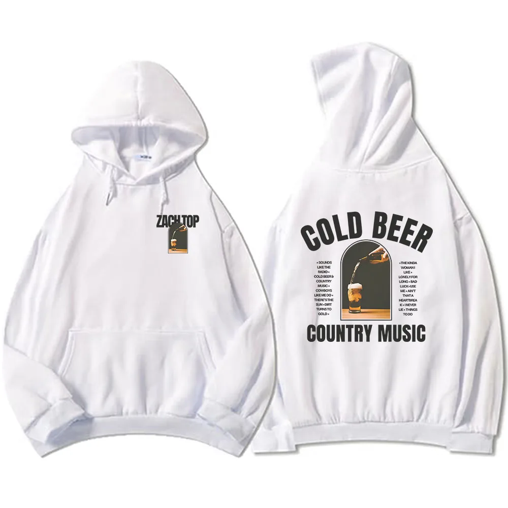 Zach Top Gold Beer Country Music Hoodies Winter Long Sleeve Unisex Sweatshirts Moletom Masculino Hooded Casual Men/Women Hoodie