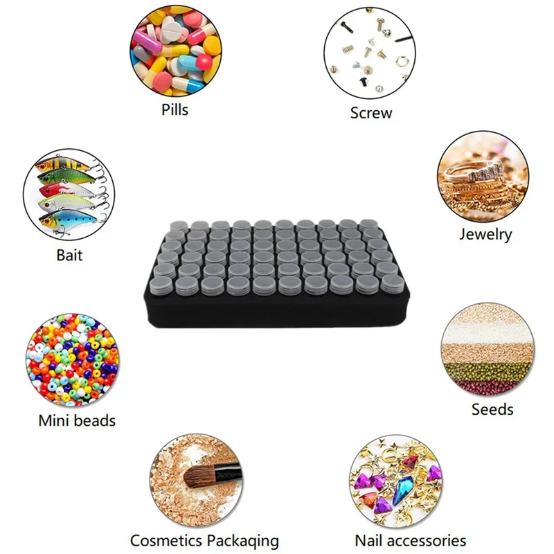 AF93-Коробка для хранения алмазной живописи, 120 слотов, аксессуары и инструменты для алмазной живописи, набор для 5D алмазной живописи, коробка для хранения