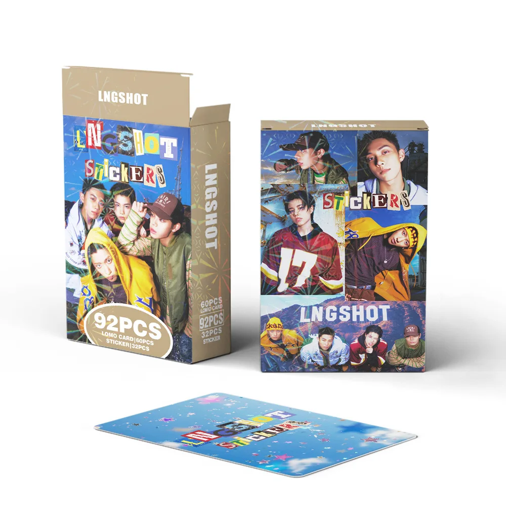 127pcs LNGSHOT New Album Photocards Stickers Kpop Merch Lomo Cards Set Fans Collection Cards Giftsi view 4