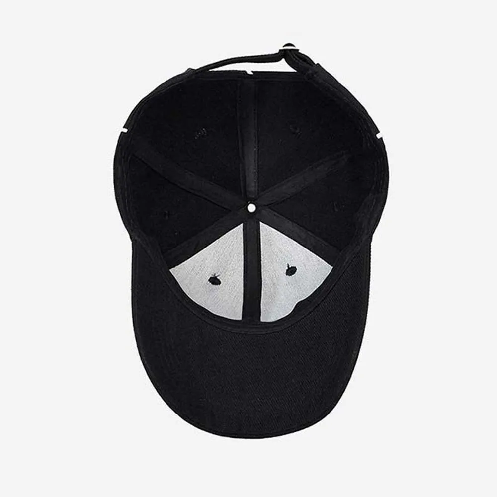 Adjustable Professional Referee Baseball Cap Black / White Casquette Sports Hat with Contrast Trim Sunshade Versatile