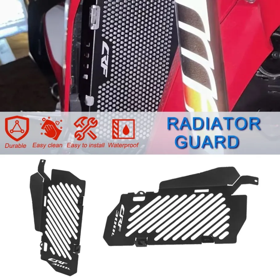

Motorcycle Radiator Guard Protection Grille Grill Cover For HONDA CRF300L CRF300 CRF 300 L 300L 2021 2022 2023 2024 Accessories
