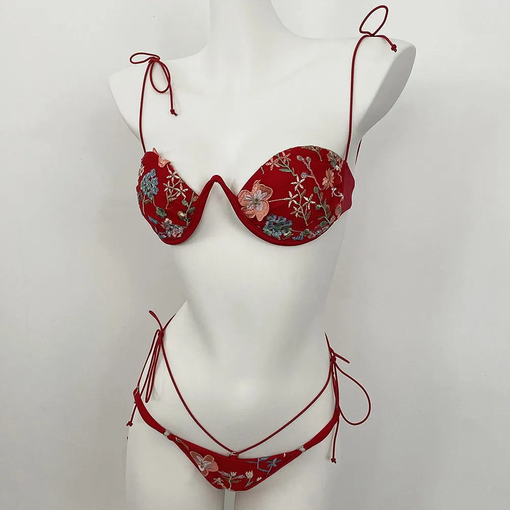 

Новый женский раздельный купальник-бикини для пляжа, сексуальный летний комплект для плавания, микро-бикини