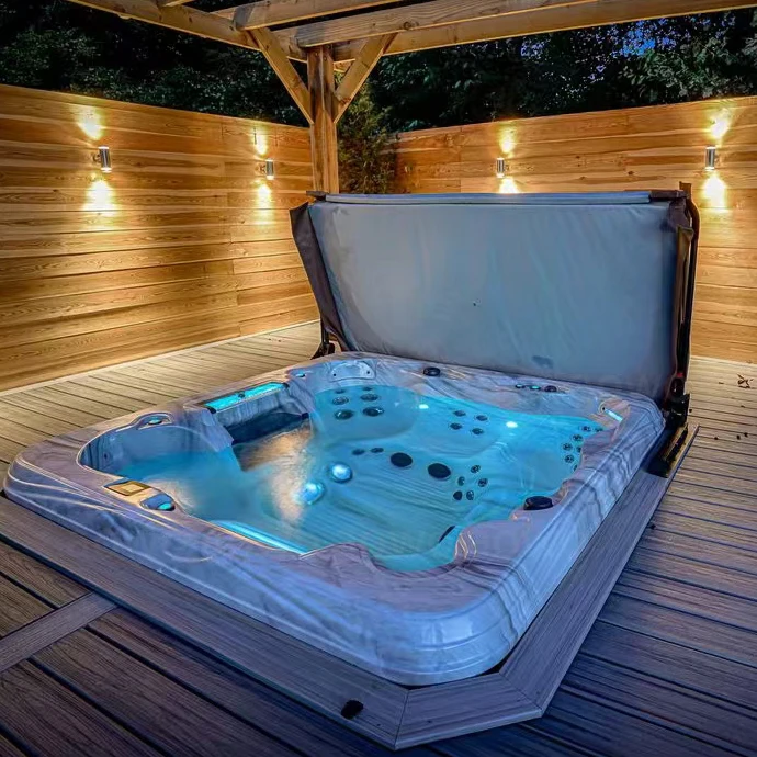 Ice Tub CUPC Approved 5 Adults Hot Tube Outdoor Hydromassage Party Garden whirlpool Outdoor Spa Water Chiller for Cold Plunge