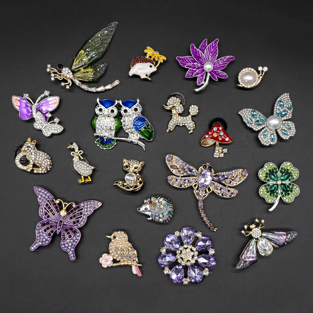 1 Stück Luxus Metall Designer Schuh Charms Vögel Schmetterling Schuh Dekorationen Zubehör Fuchs Igel Pins für Frauen Mädchen Bevorzugung Geschenk – Detail 5