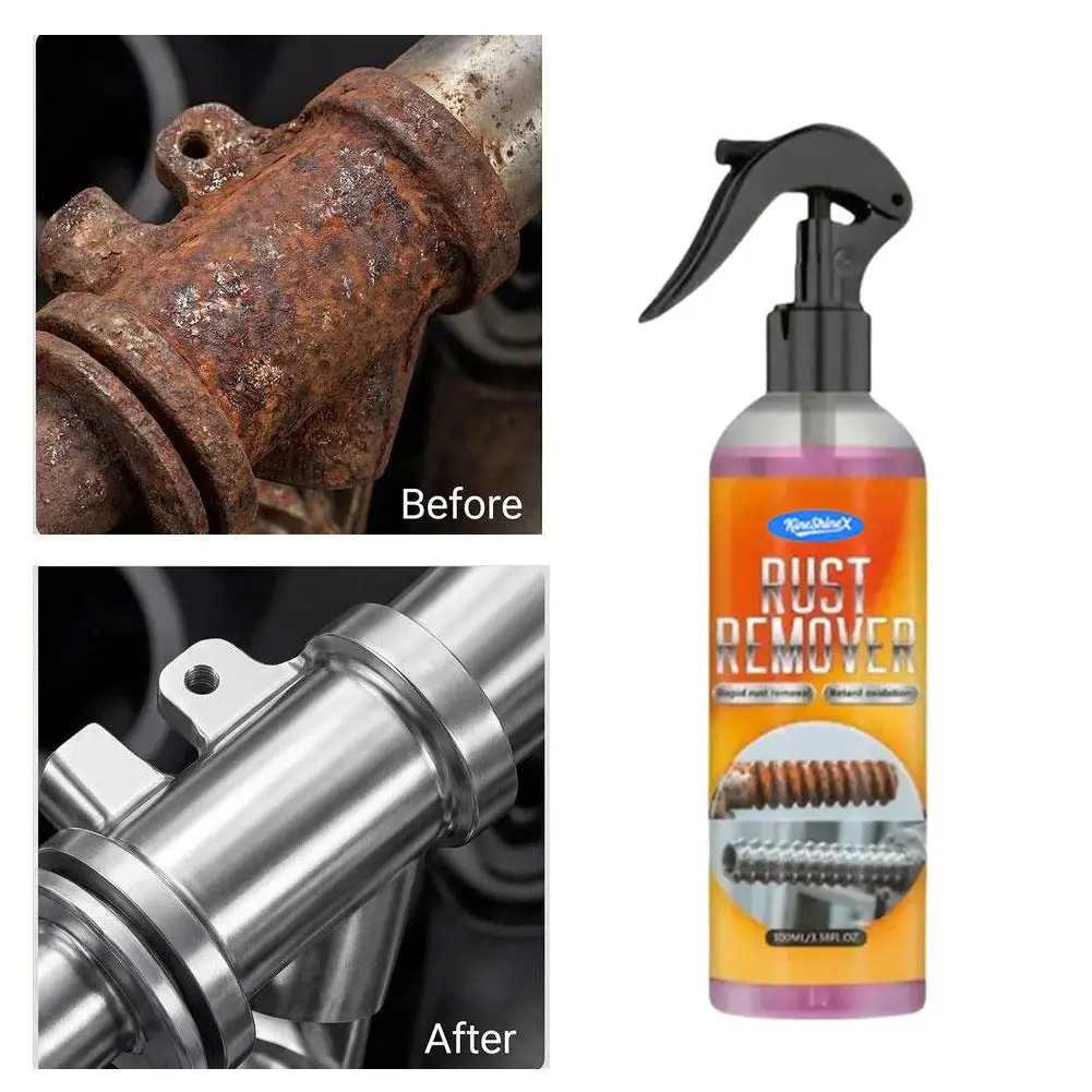 Spray Eliminador de Óxido para Autos, Protección de Superficies Metálicas de Hierro, Agente de Limpieza de Óxido para Pastillas de Freno, Herramienta de Reparación Multifuncional
