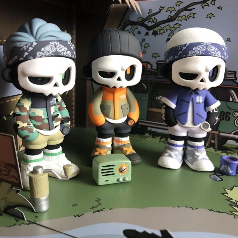 

Mr.Bone Figure 4 Generation Camping Series Blind Box Desktop Decor Doll Mystery Box Ornaments Toy Collection Model Surprise Gift