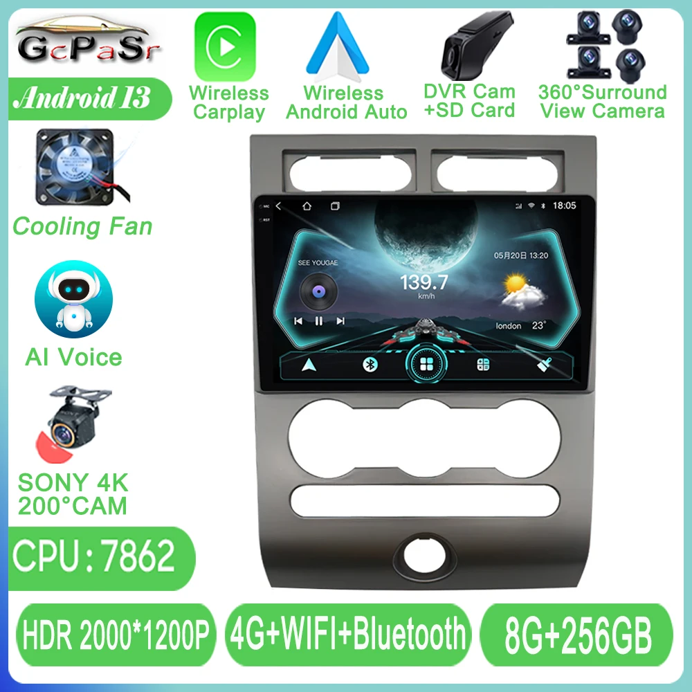 

Android Auto For Ford Expedition 3 2006 - 2017 Car Radio Stereo Multimedia Video Player Navigation GPS 4G WIFI TB No 2 Din DVD