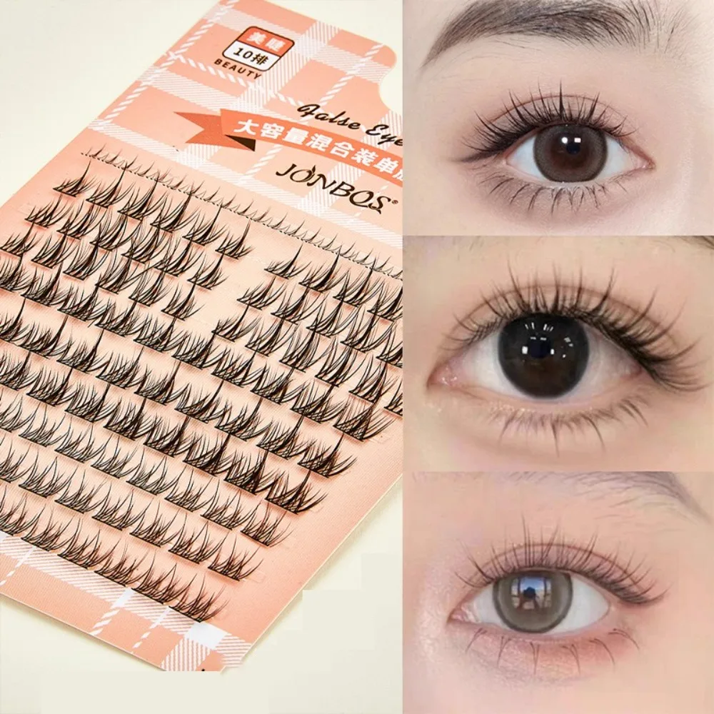 Wimperverlenging Gesegmenteerde Valse Wimper Cat Eye Piekerige Nerts Wimper Zachte Manga Wimpers Individuele Wimpers Kit Beginner Oogmake-Up