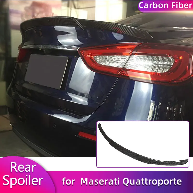 

Carbon Fiber Rear Trunk Spoiler Wings for Maserati Quattroporte 2013-2019 Car Racing Rear Spoiler Boot Wing Lip