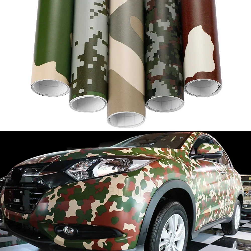AliExpress NONE 30/10*100cm Car Digital Woodland Green Vinyl Wrap Camo Motorcycle Scooter Phone Laptop Bike Car Styling Camouflage  Accessories