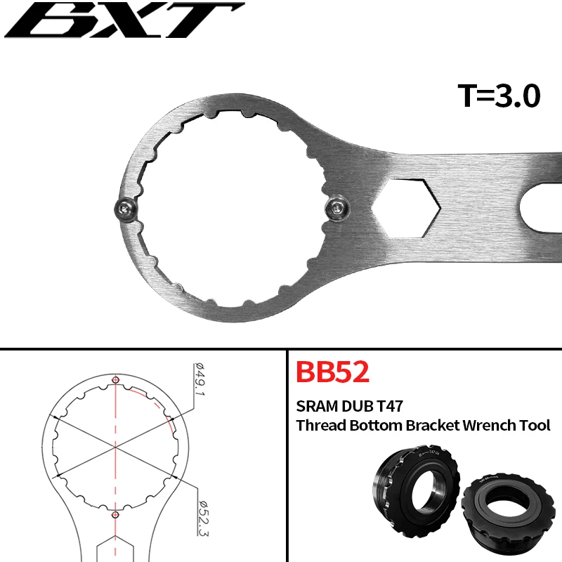 Aluminum alloy T47 Installation Tool,T47 Road Bike Frame Bottom Bracket 24mm End Cap For Road Frame BXT-Model-145