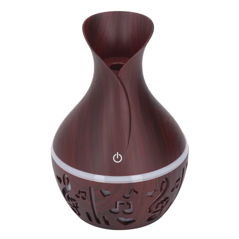 Aromatherapy Diffuser 300ml USB Powered Wood Grain Ultra Quiet LED Night Light Desk Humidifier For Home Office Hotel