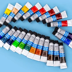 WINSOR&NEWTON Watercolor Painting Paint Set 12/18/24/36 Colors 10ML High Transparency Lightfastness For Artist Student Beginners
