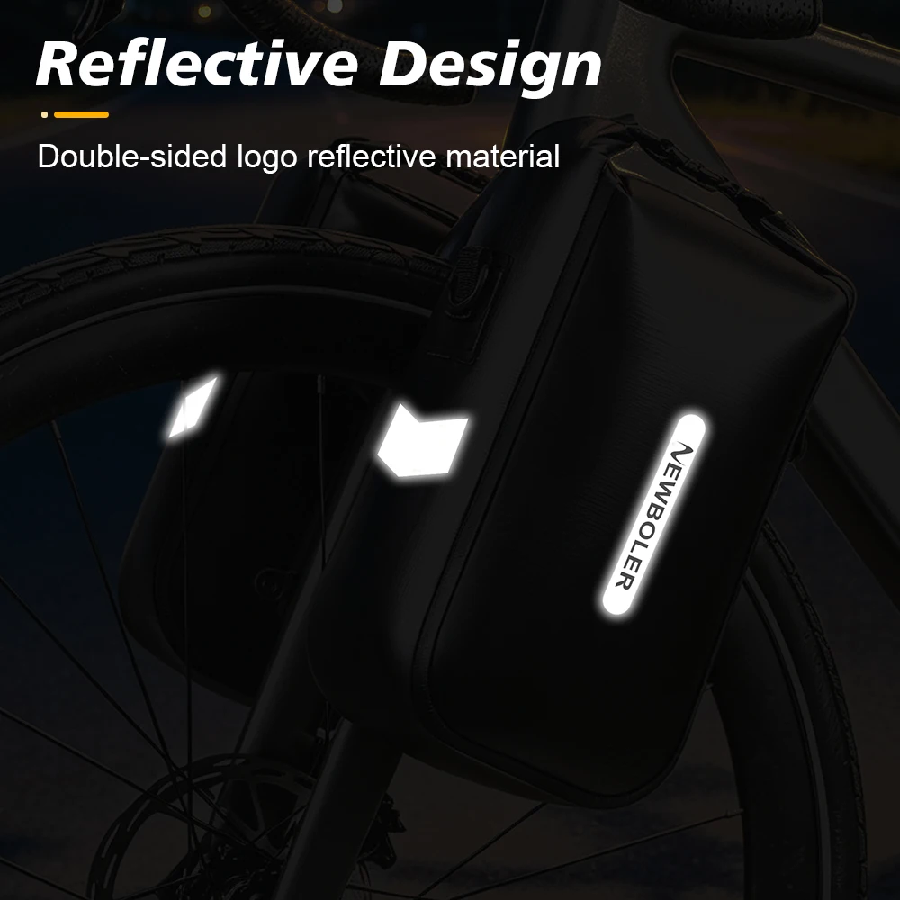 NEWBOLER 5,5L 10L Wasserdichte Fahrrad-Gabeltasche Schnellverschluss Fahrrad-Gepäckträgertasche Fahrradtasche Fahrradzubehör – Detail 9