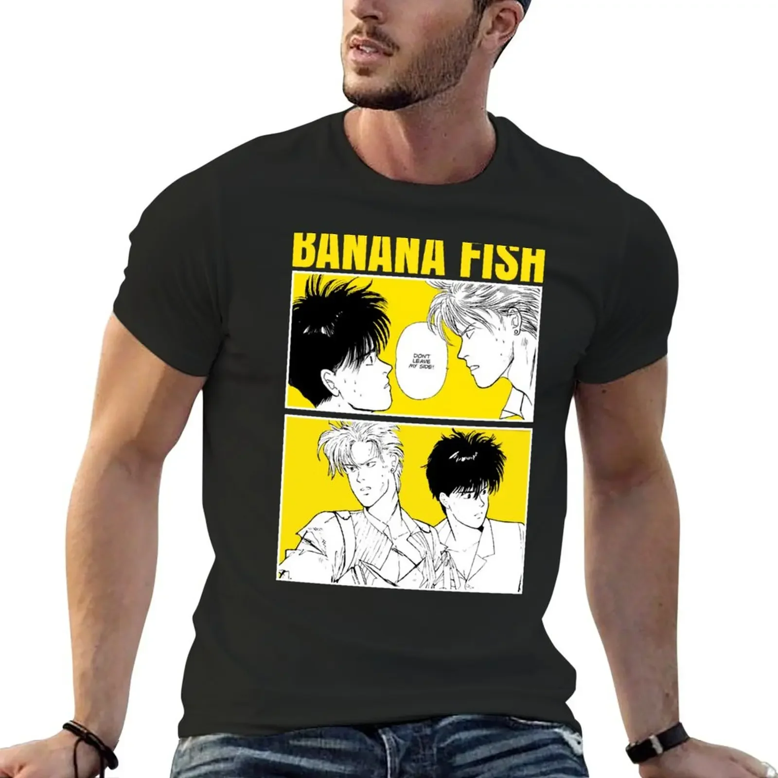 

Banana fish T-Shirt blue archive designer shirts vintage t shirts oversized graphic tee plain t shirts men