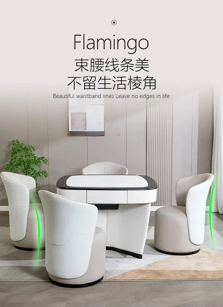 

53 В автоматическая машина для маджонга, бытовой электрический стол для маджонга из итальянской кожи, чувствительный к змеи