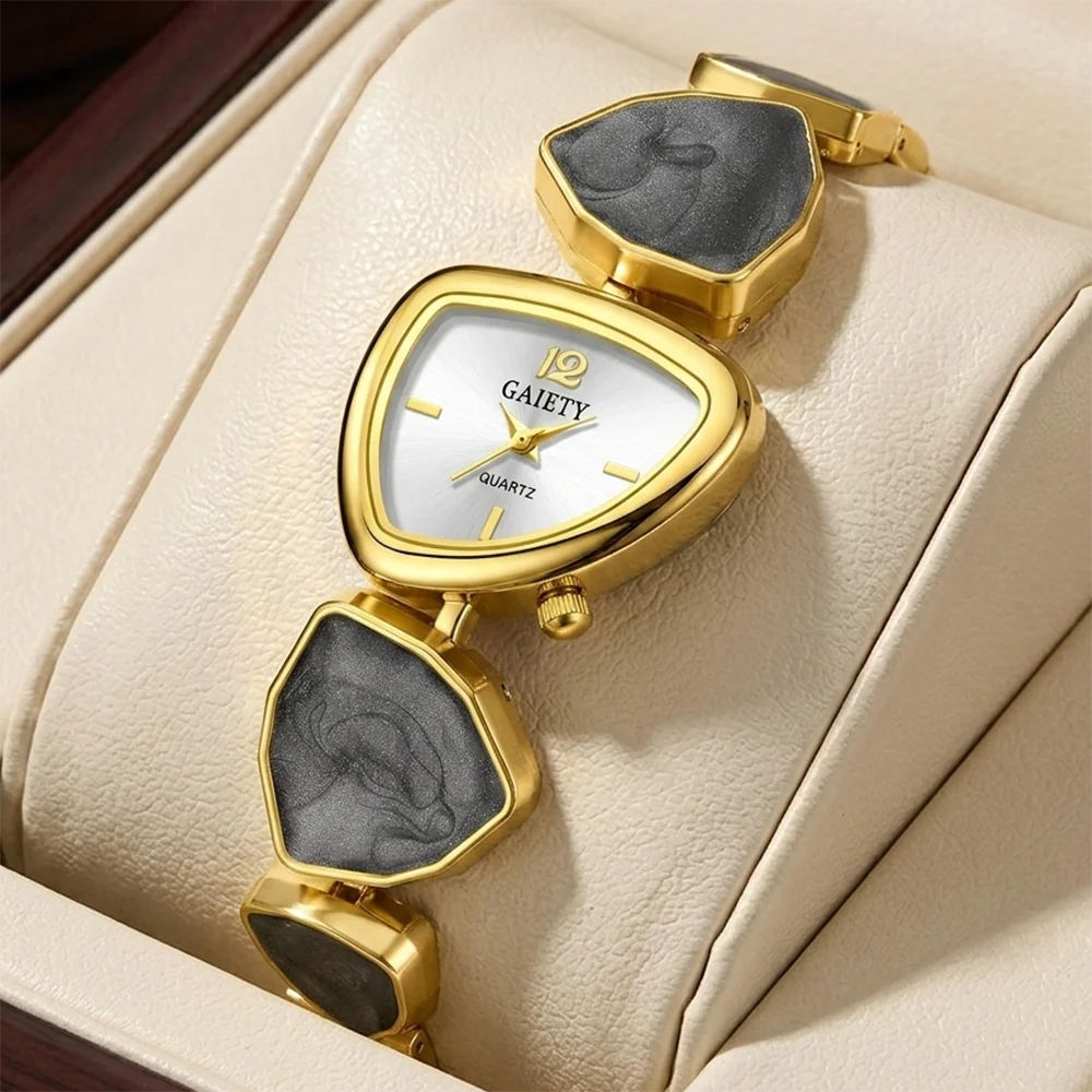 1Pcs Unisex Jewelry Watch Women's Wristwatch Gold Fashion Business Elegant Exquisite Bracelet Y2K Party Gathering Daily Wear Birthday Holiday Gift Travel Vacation Music Festival Perfect Gift Present