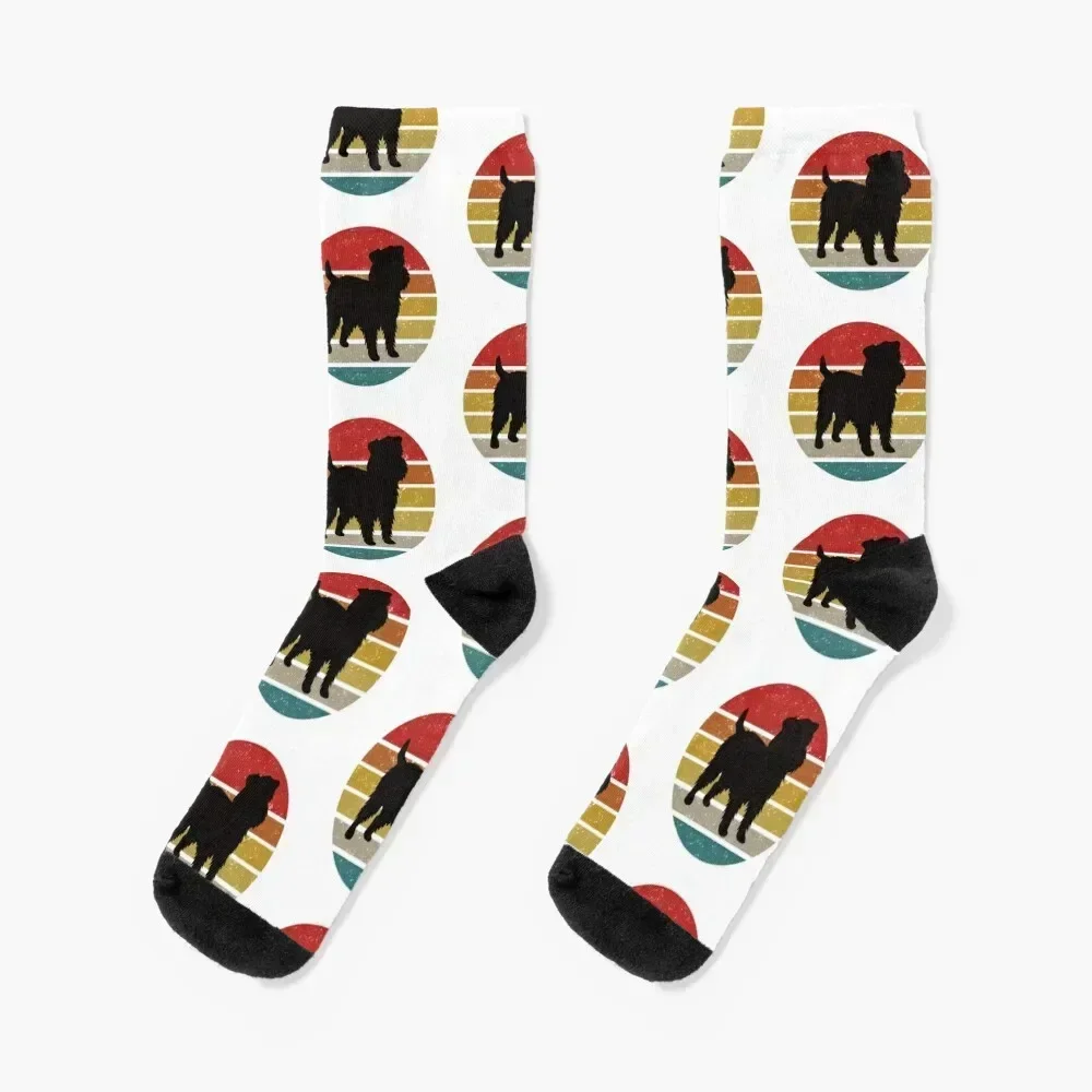 

vintage brussels griffon Socks kids retro short soccer anti-slip Man Socks Women's
