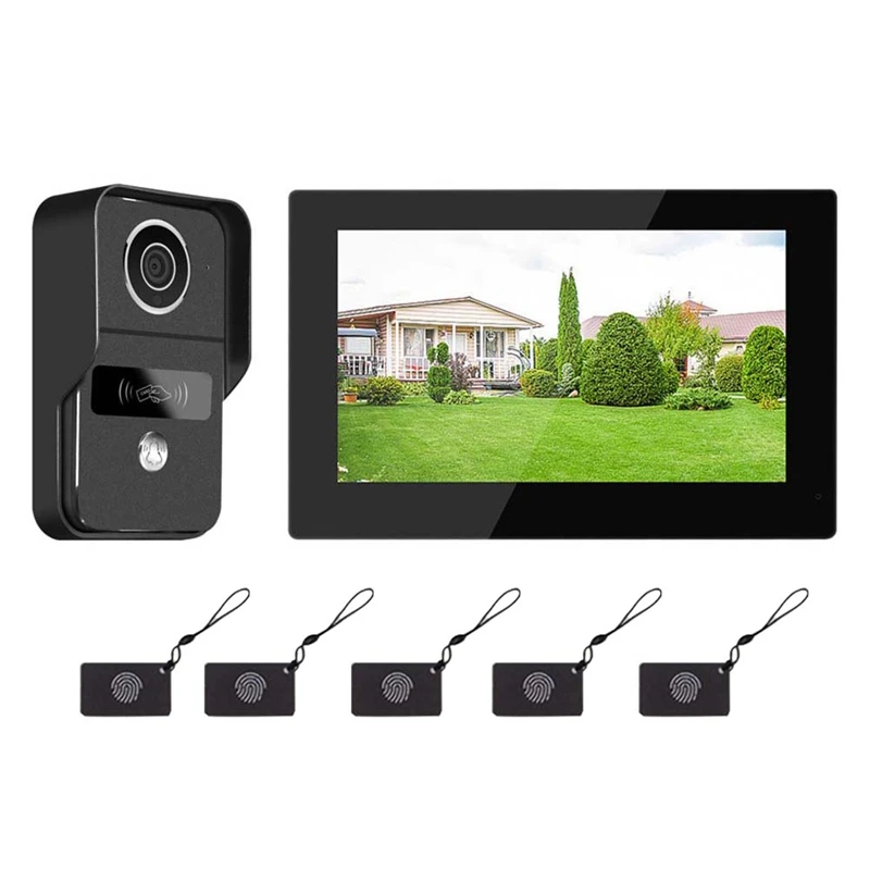 7 zoll 1080P Wifi 2-Draht Intercom Türklingel Video Intercom System Forhome Türsprechanlage Wifi Tuya Touch Monitor UNS Stecker