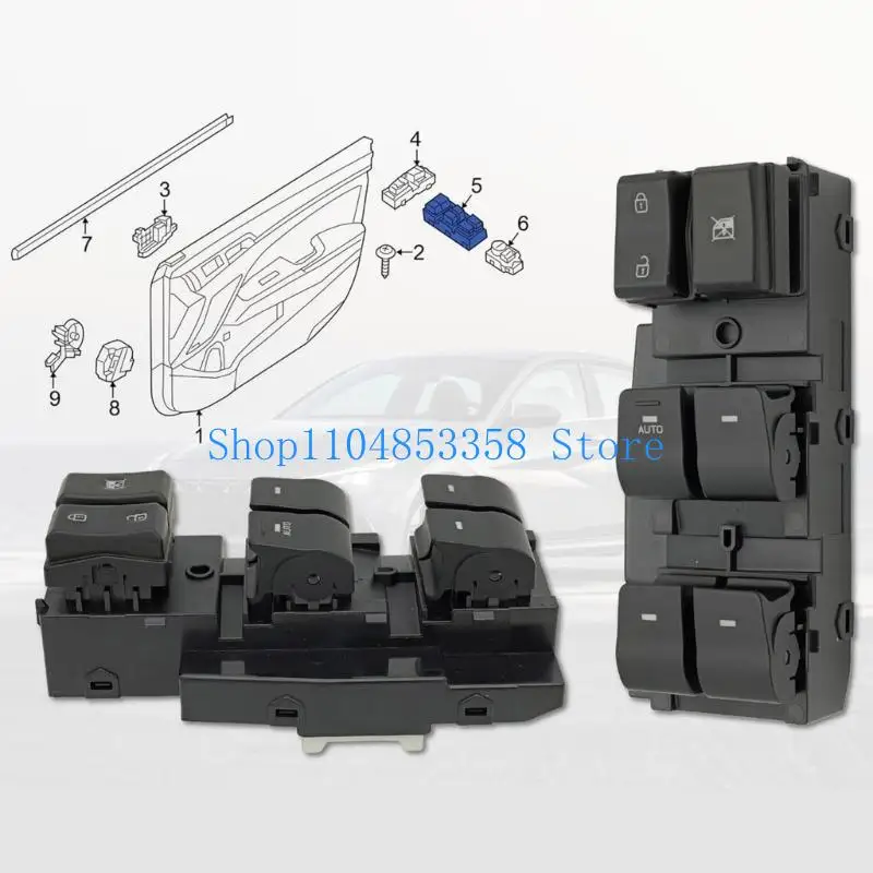 

652F переднее левое электрическое окно, подъемное стекло, кнопка включения лифта, панель управления, регулятор для 93570-F20004X