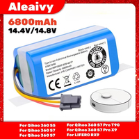 14.4V/14.8V for Qihoo 360 S5 S7 T90 6800mah Robot Vacuum Cleaner Battery Pack Robotic Vacuum Cleaner Replacement Batteries