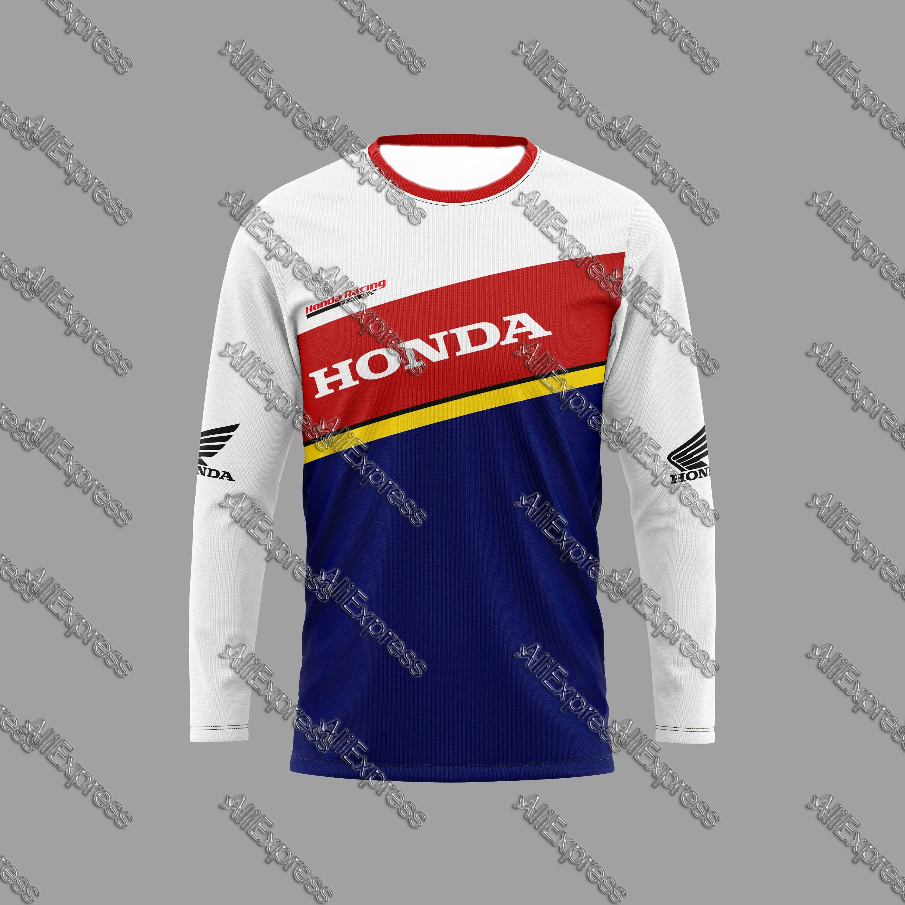 

Мужская летняя гоночная футболка Honda HRC, дышащая, впитывающая пот, быстросохнущая, удобная, удобная, для гонок на мотоциклах, для езды на велосипеде