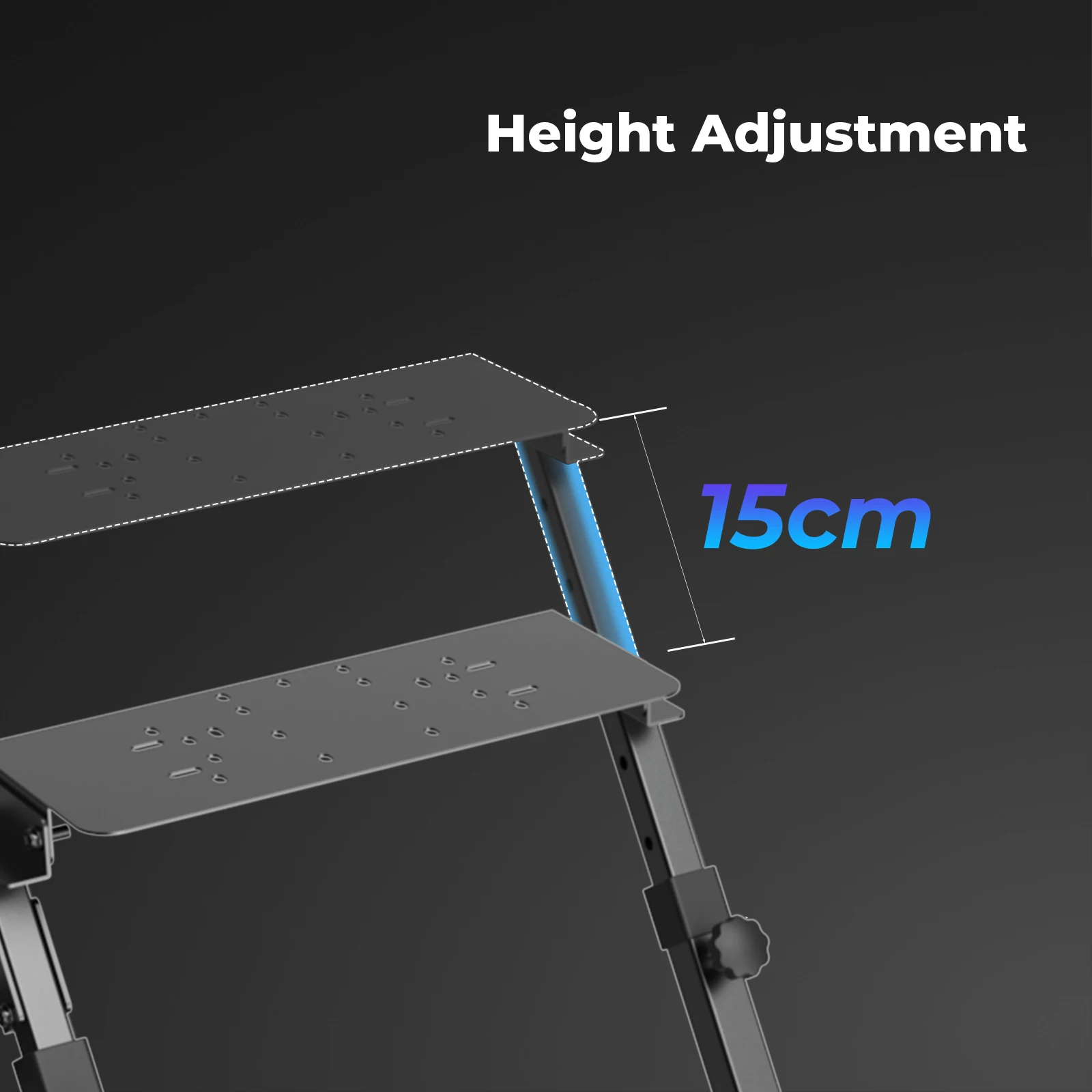 Convenient Modern Ergonomic Foldable and Adjustable Racing Simulator Bracket Steel Stable and Light