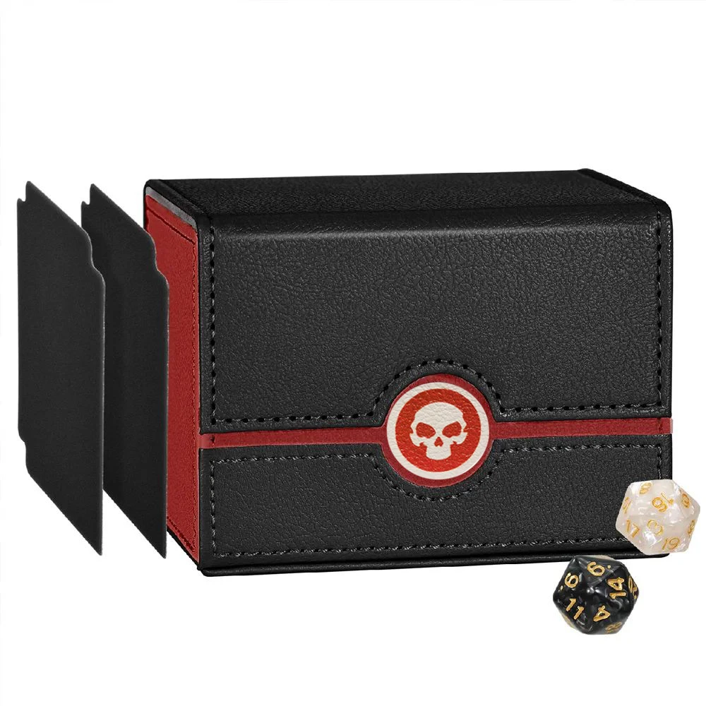 Swamp Skull 120+ PU Card Deck Storage Box TCG Magic PKM YGO PTCG Board Games Commander MTG Carrying Organiser Case Trading Card