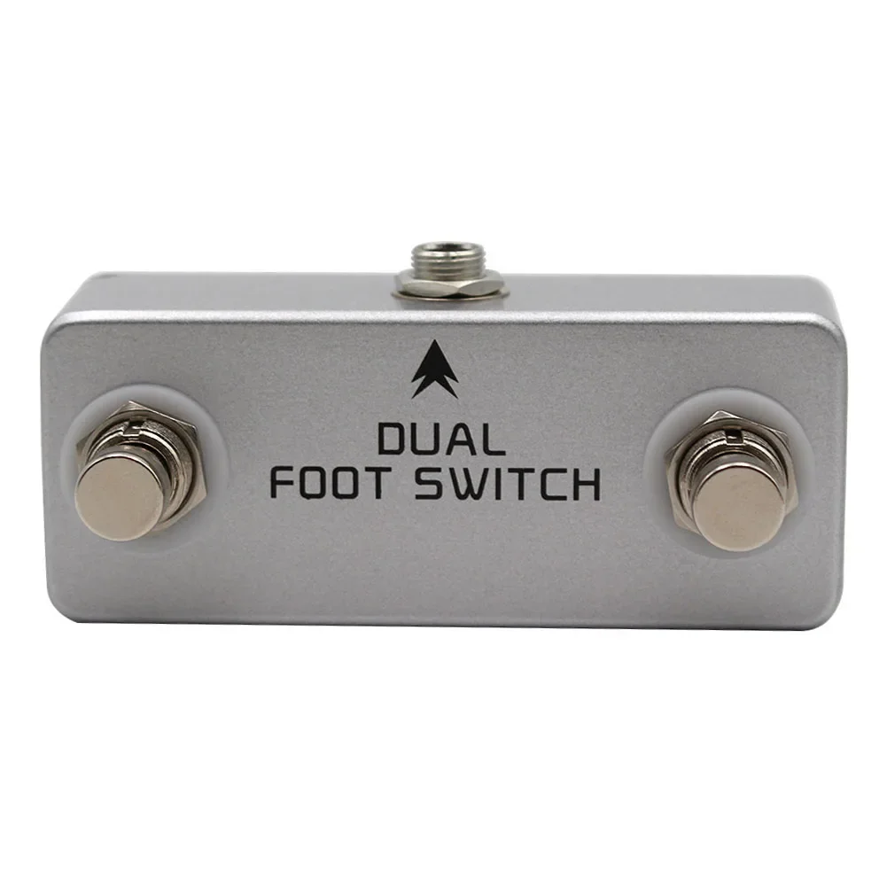 

MOSKYaudio Footswitch Dual Latching Footswitch Control Drum Machines Convenient Control Live Performances For Amps