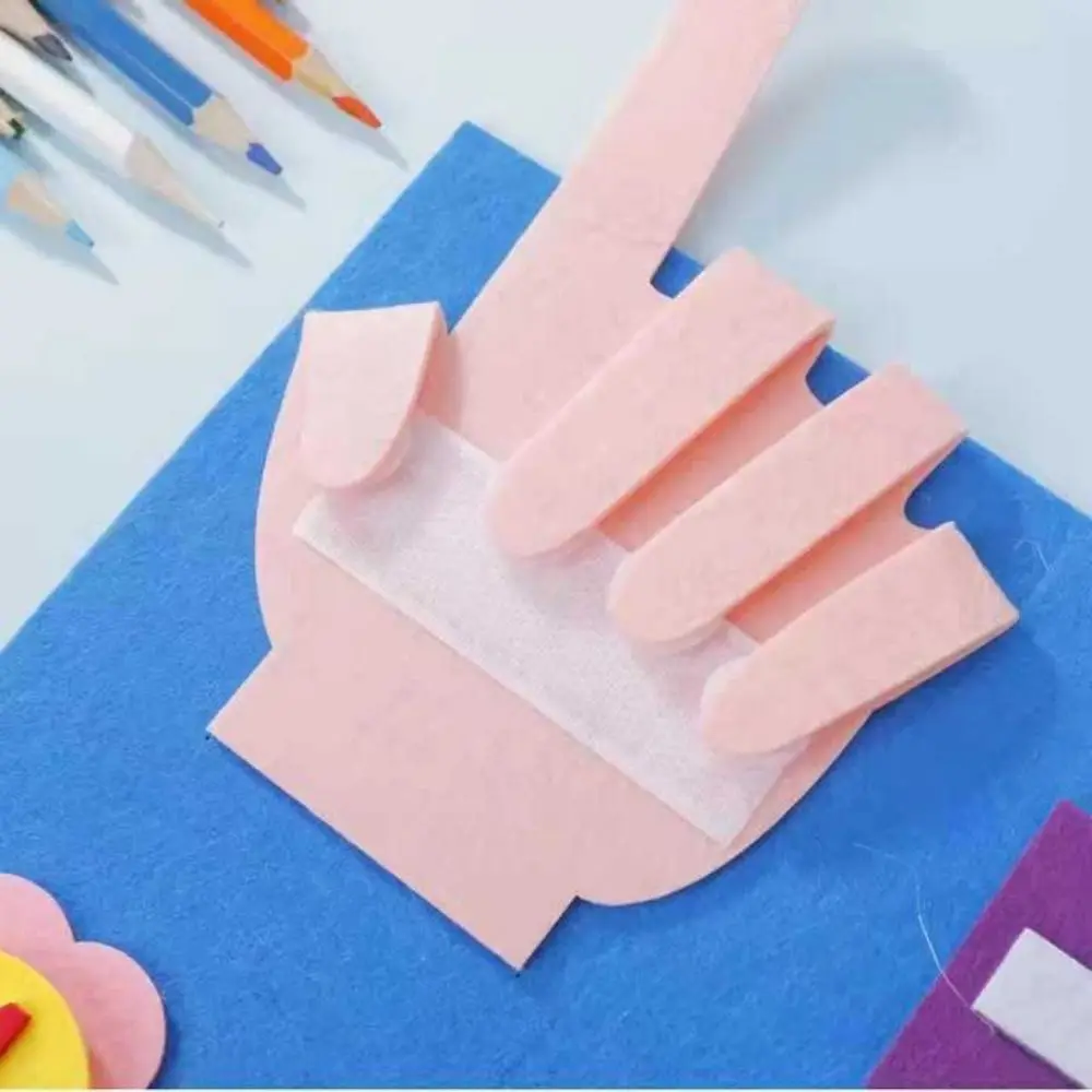 Felt Finger Numbers Math Toy Montessori DIY Children's Counting Learning Simple Math Finger Learning Board for Intelligence