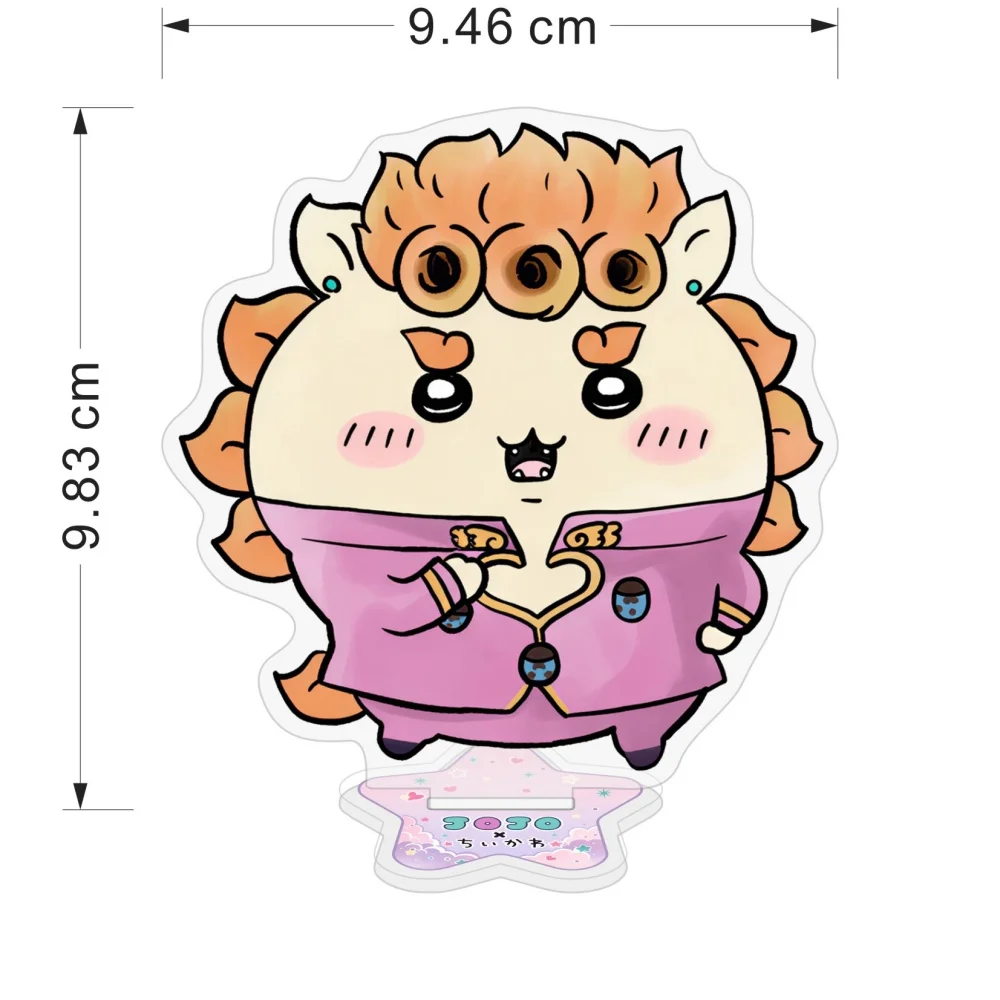 Anime Jojo Bizarre Adventure Acrylic Standee Jotaro Giorno Bruno Figure Stand Plate 10cm Desk Decoration Fans Gift Keychain - view 2