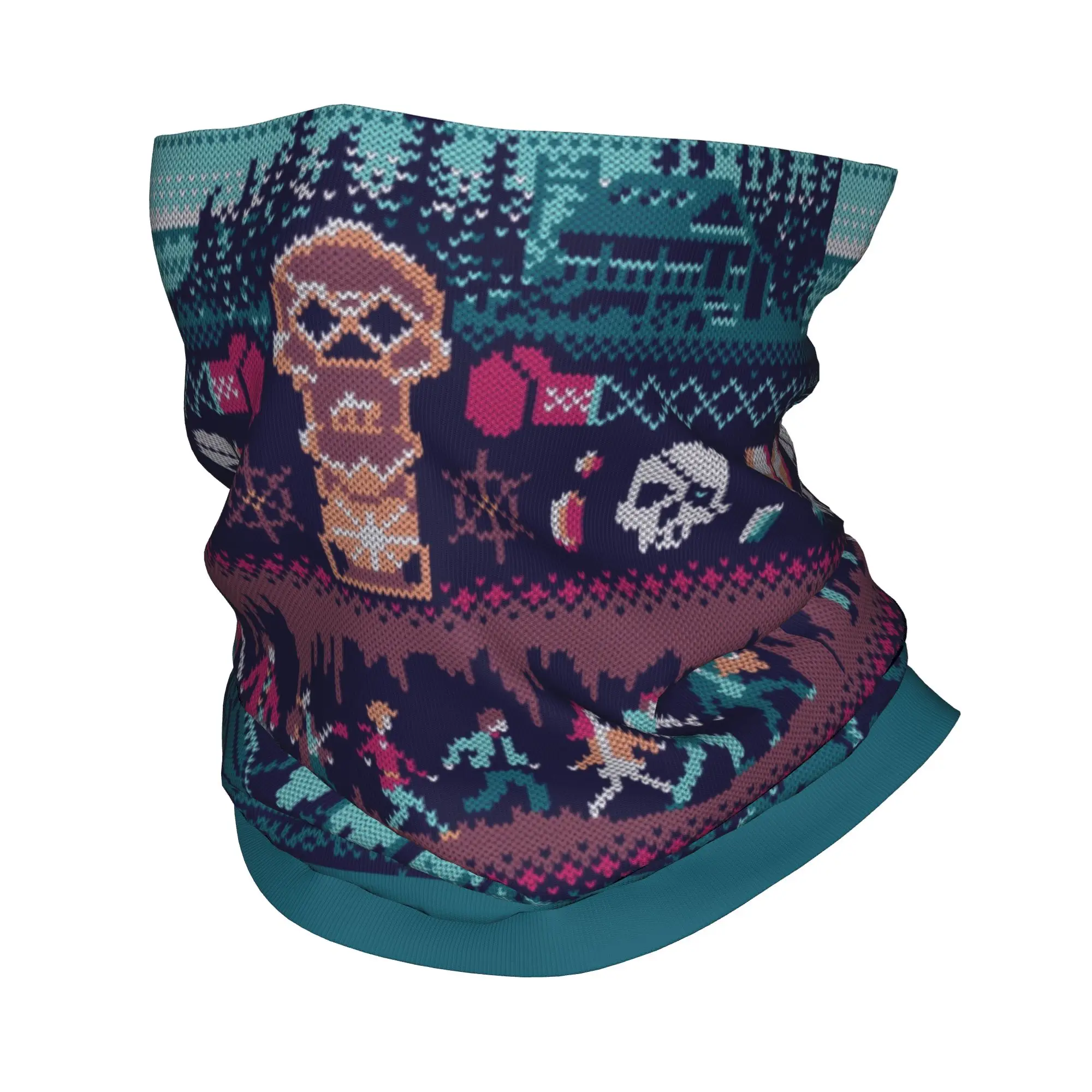 Custom The Goonies Goondocks Bandana Winter Neck Warmer Men Windproof Wrap Face Scarf for Hiking Sloth Chunk Skull Pirate